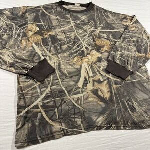 Vintage Ranger Advantage Max-4 Camouflage Long Sleeve Shirt XL Faded Y2K Outdoor